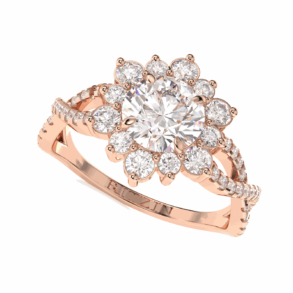 Round Diamond Engagement Ring for Women
