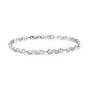 Round Diamond Twisted Line Designer Bracelet 