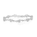  Round Diamond Heart Shape Designer Bracelet 