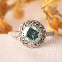 Round Diamond Fancy Engagement Ring for Her