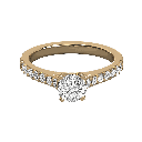  Round Diamond Prong Set Solitaire Ring 