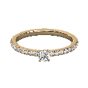 Round Diamond Single Stone Engagement Ring