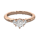  Round Cut Diamond 3 Stone Wedding Ring For Her