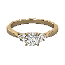 Round Cut Diamond Solitaire Engagement Ring for Her