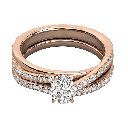  Round Diamond Bridal Ring for Her