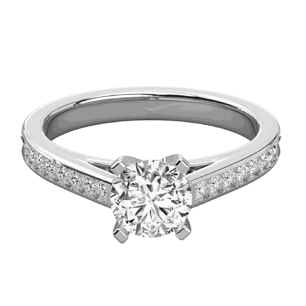 Round Diamond Solitaire Ring 