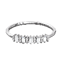  Baguette And Round Cut Diamond Wedding Band For Her