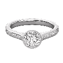  Round Diamond Prong Set Solitaire Ring 