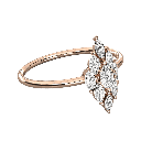  Marquise Diamond Designer Wedding Band For Women