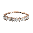  Round And Marquise Diamond Designer Wedding Band For Women