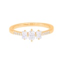 Round Princess And Cushion Diamond Wedding Band For Women
