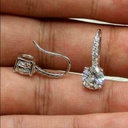  Round Cut Diamond Drop/Dangle Earrings For Women