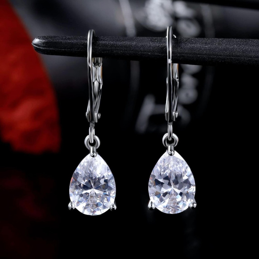 Pear Cut  Stone Drop Dangle  Earring For Women