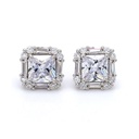 Princess Cut Diamond Stud Earring For Women