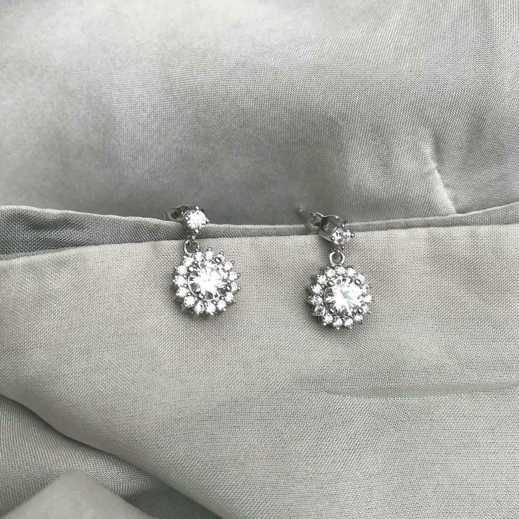  Round Cut Drop/Dangle Earrings For Women