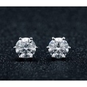 Round Cut Diamond Stud Earring For Women