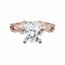  Radiant Cut Diamond Twisted Engagement Ring For Women