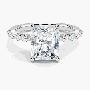 Radiant Cut Prong Set Engagement Ring For Women