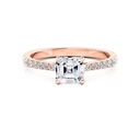 1.50 Carat Asscher Cut Moissanite Engagement Ring
