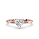 Heart Shape Solitaire Engagement Ring For Women