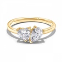Heart Shape Toi Et Moi Engagement Ring For Women