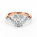 Oval and Marquise Cut 7 Stone Moissanite Ring