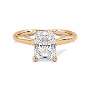 Radiant Cut Solitaire Engagement Ring For Women
