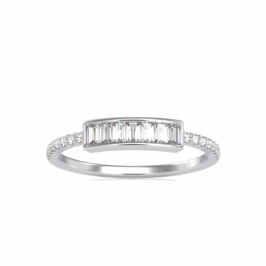 Baguette Cut Diamond Wedding Band For Women