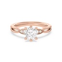 Cushion Cut 5 Stone Engagement Ring For Women
