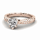 Heart Shape Vintage Engagement Ring For Women