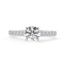 Round cut Stone Engagement Ring for Women