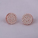 Elevate your everyday look with this simple yet elegant 14 kt rose gold lab grown diamonds