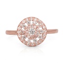 Round Delicate Rose Gold Ring with Circular Design -  925 Sterling Silver Thin Delicate Minimal, Dainty Timeless Elegant Stacking Ring Trove