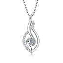  Infinity Pendant Necklace for Women, 18K Gold Plated 925 Sterling Silver Love Necklace Birthday Dainty Infinity Knot Necklace Mom Wife Girlfriend Gift
