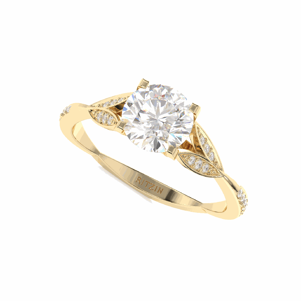 Round Diamond Unique Engagement Ring for Women