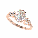 Oval Shape Diamond Engagement Ring for Women