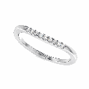 Round Diamond Half Eternity Band for Women