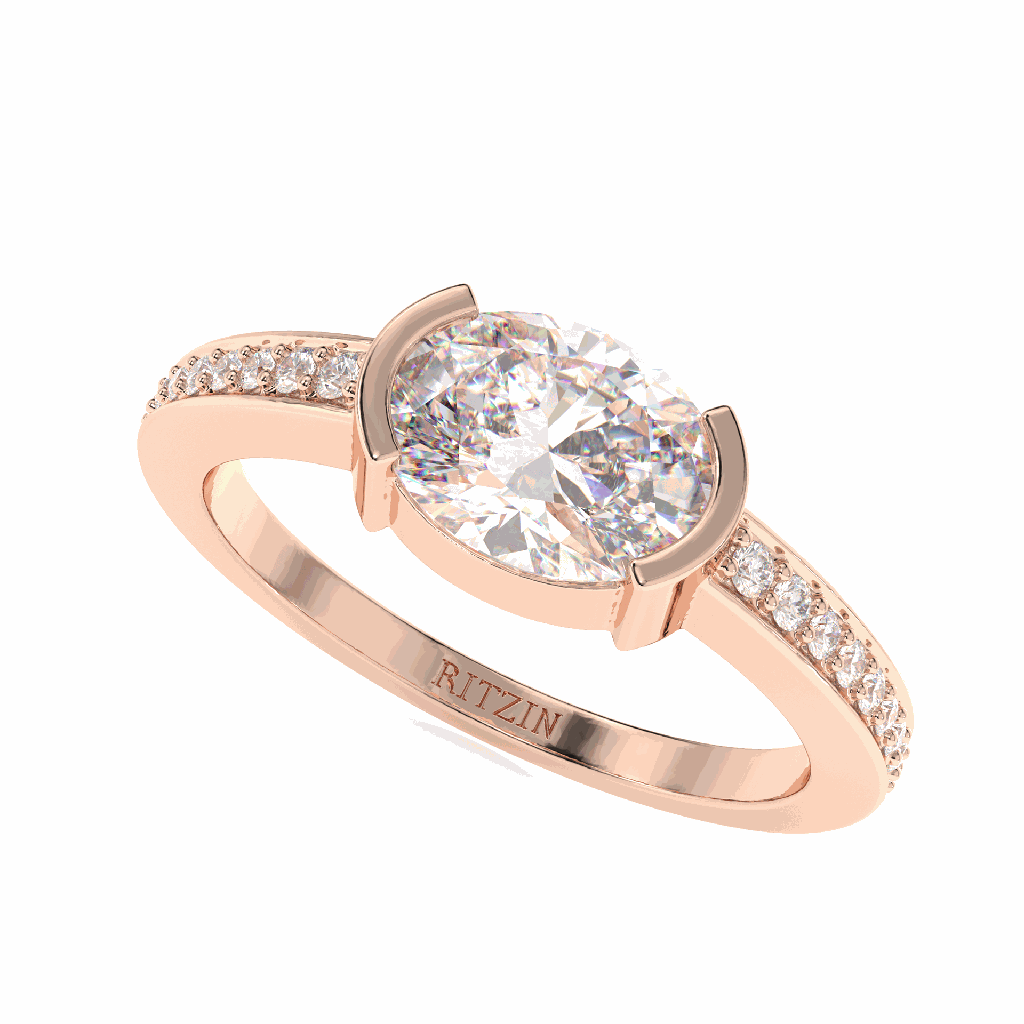 Oval Diamond Engagement Ring for Women