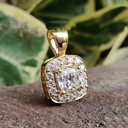 Cushion Shape Diamond Pendant For Women