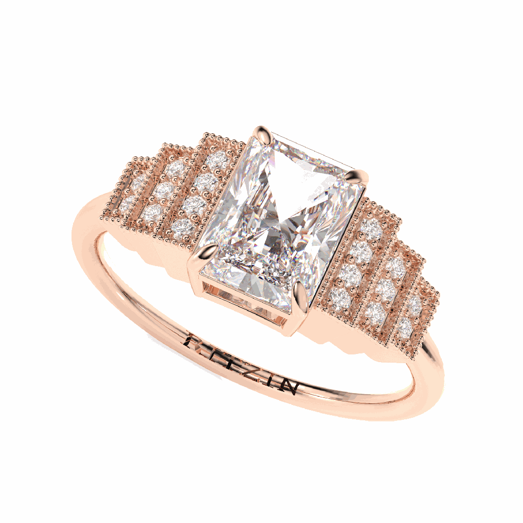Radiant Diamond Fancy Engagement Ring for Women