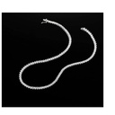  Round Diamond Single Line Luxurious Necklace