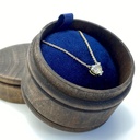 7mm Heart Cut Moissanite Solitaire Wedding Pendant