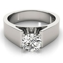 Round Cut Solitaire Engagement Ring For Men