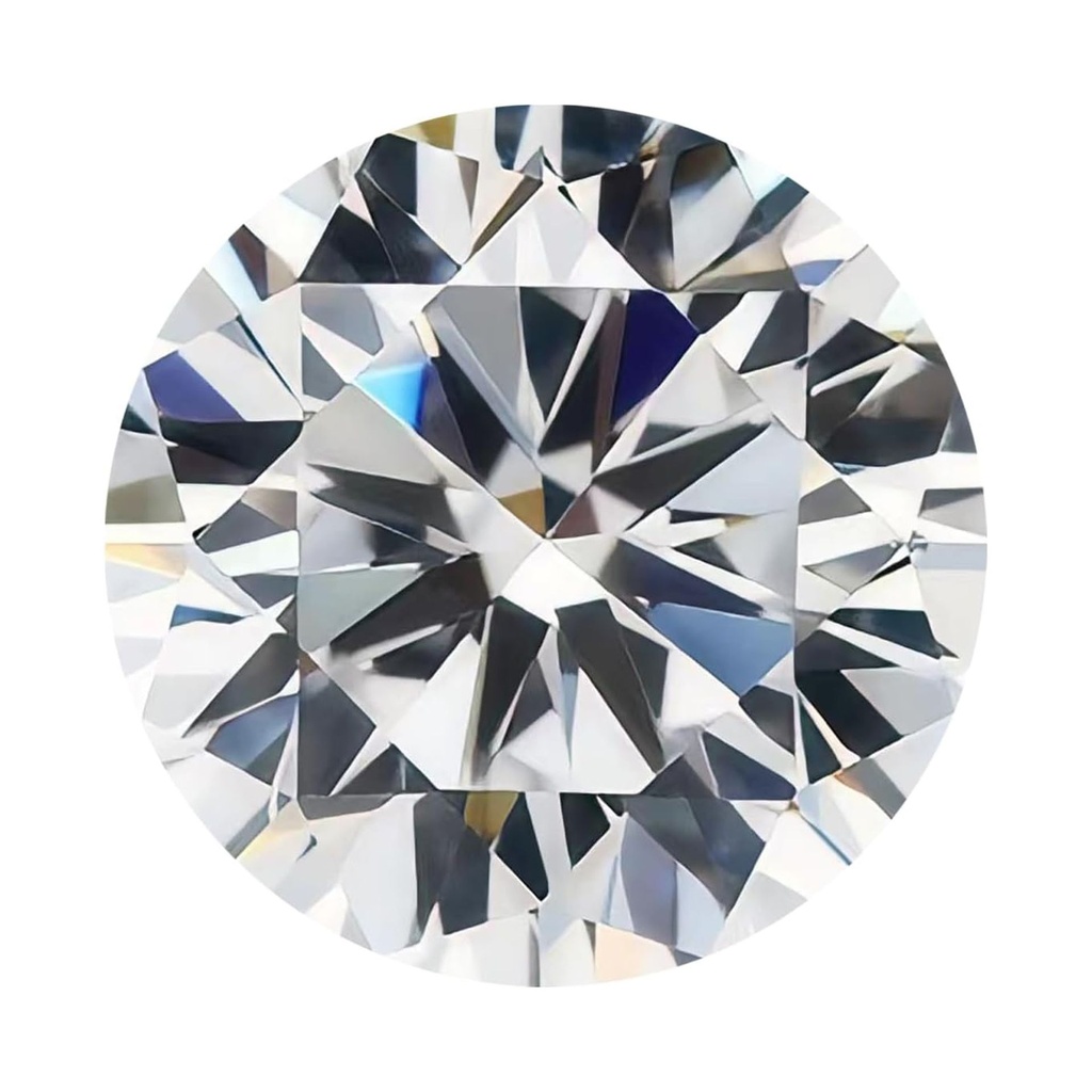 Loose Moissanite White Clean Round Cut 20.00 MM