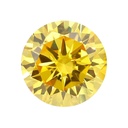 Loose Moissanite Canary Vivid Yellow Clean Round Cut 16.00 MM