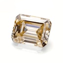 Loose Moissanite Brown Clean Emerald Cut 13.00 x 11.00 MM