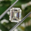 Loose Moissanite Off White Clean Emerald Cut 13.00 x 11.00 MM