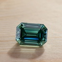 Loose Moissanite Emerald Vivid Green Clean Emerald Cut 8.00 x 6.00 MM