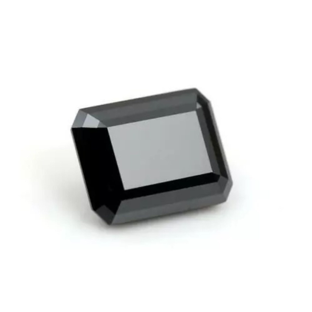 Loose Moissanite Jet Black Clean Radiant Cut 12.00 x 10.00 MM