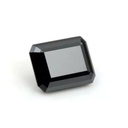 Loose Moissanite Jet Black Clean Radiant Cut 12.00 x 10.00 MM